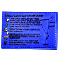 Storage Pocket Patch - Urban Land-Nav w/ Strip Map Diagram and Contingency Navigation Tactics Superesse Straps LLC