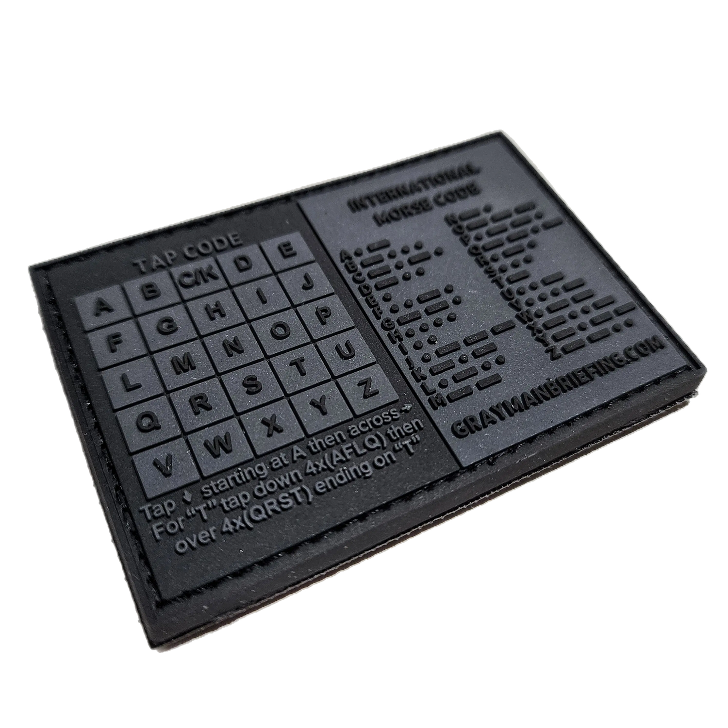 Storage Pocket Patch: Morse and Tap Code Superesse Straps LLC