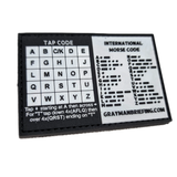 Storage Pocket Patch: Morse and Tap Code Superesse Straps LLC
