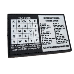 Storage Pocket Patch: Morse and Tap Code Superesse Straps LLC