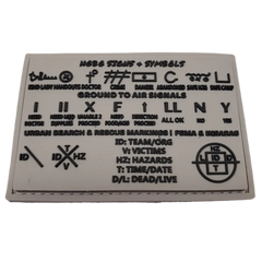 Storage Pocket Patch: Hobo Symbols, Ground to Air Signals, Search and Rescue Markings Superesse Straps LLC