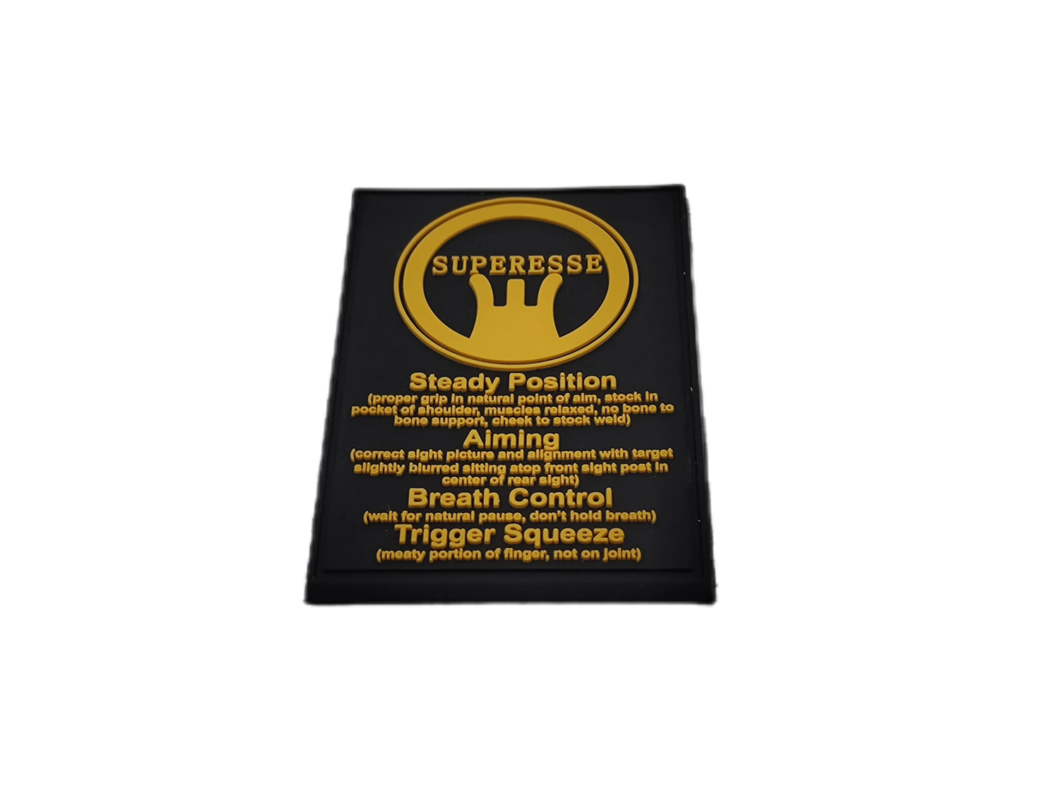 Storage Pocket Patch: Marksmanship Fundamentals Superesse Straps LLC