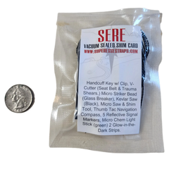 Shim Personal Survival Cards - Wallet Size Vacuum Sealed Survival Packets Superesse Straps LLC