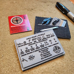 Storage Pocket Patch: Hobo Symbols, Ground to Air Signals, Search and Rescue Markings Superesse Straps LLC