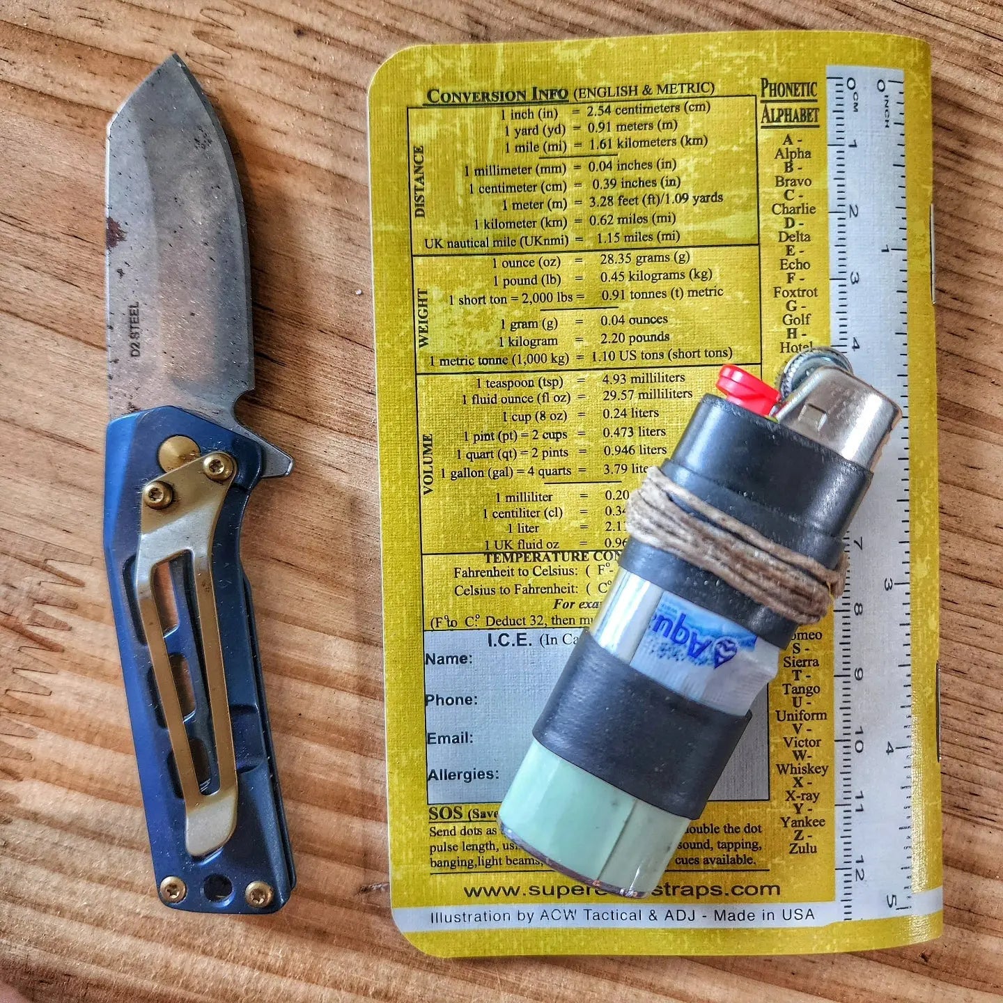 Superesse Field Memo Pad (Yellow) - Durable Pocket Notebook with Survival References Superesse Straps LLC