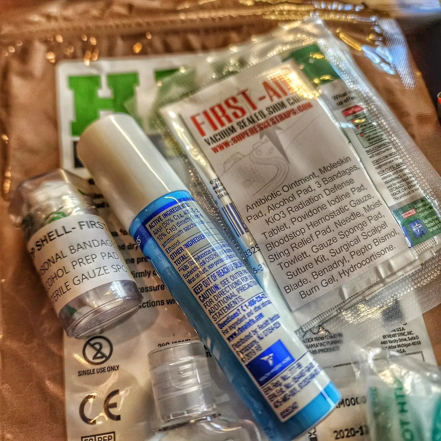 Drop Shell - Polymer Capsule filled with Survival, Escape, and First-Aid Supplies. Superesse Straps LLC
