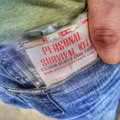 Shim Personal Survival Cards - Wallet Size Vacuum Sealed Survival Packets Superesse Straps LLC