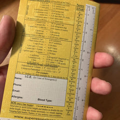 Superesse Field Memo Pad (Yellow) - Durable Pocket Notebook with Survival References Superesse Straps LLC