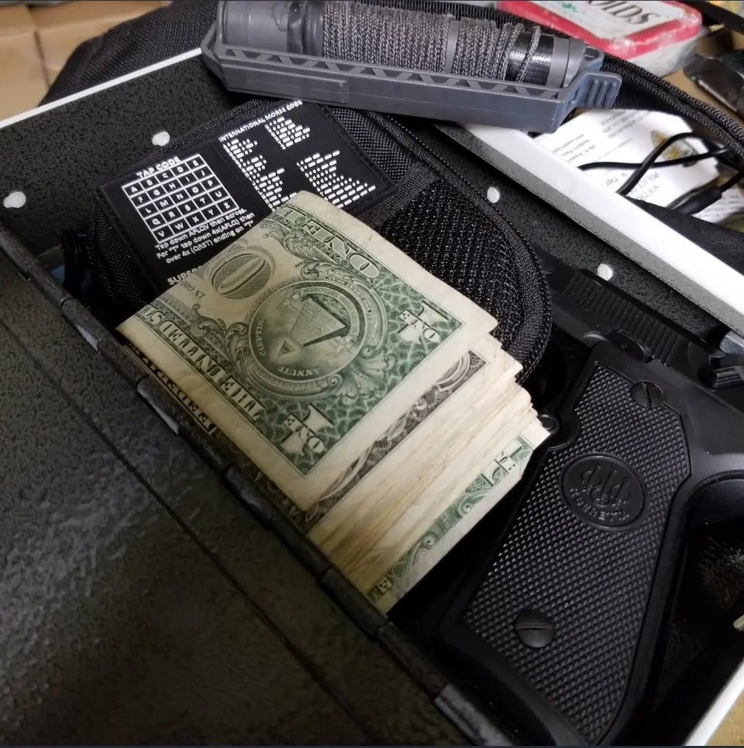 Storage Pocket Patch: Morse and Tap Code Superesse Straps LLC