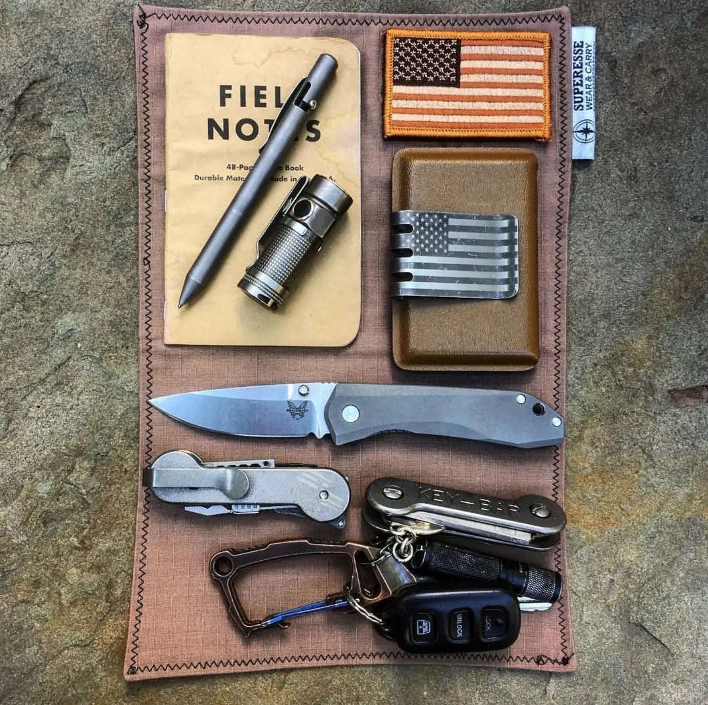 Tactical Tissue: Morale Patch compatible Ripstop stitched hank with covert storage pocket. Superesse Straps LLC