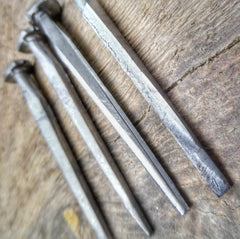 Shelter Nail - Titanium & Steel Wrought Hammering Spike for Trail and Utility Tasks Superesse Straps LLC