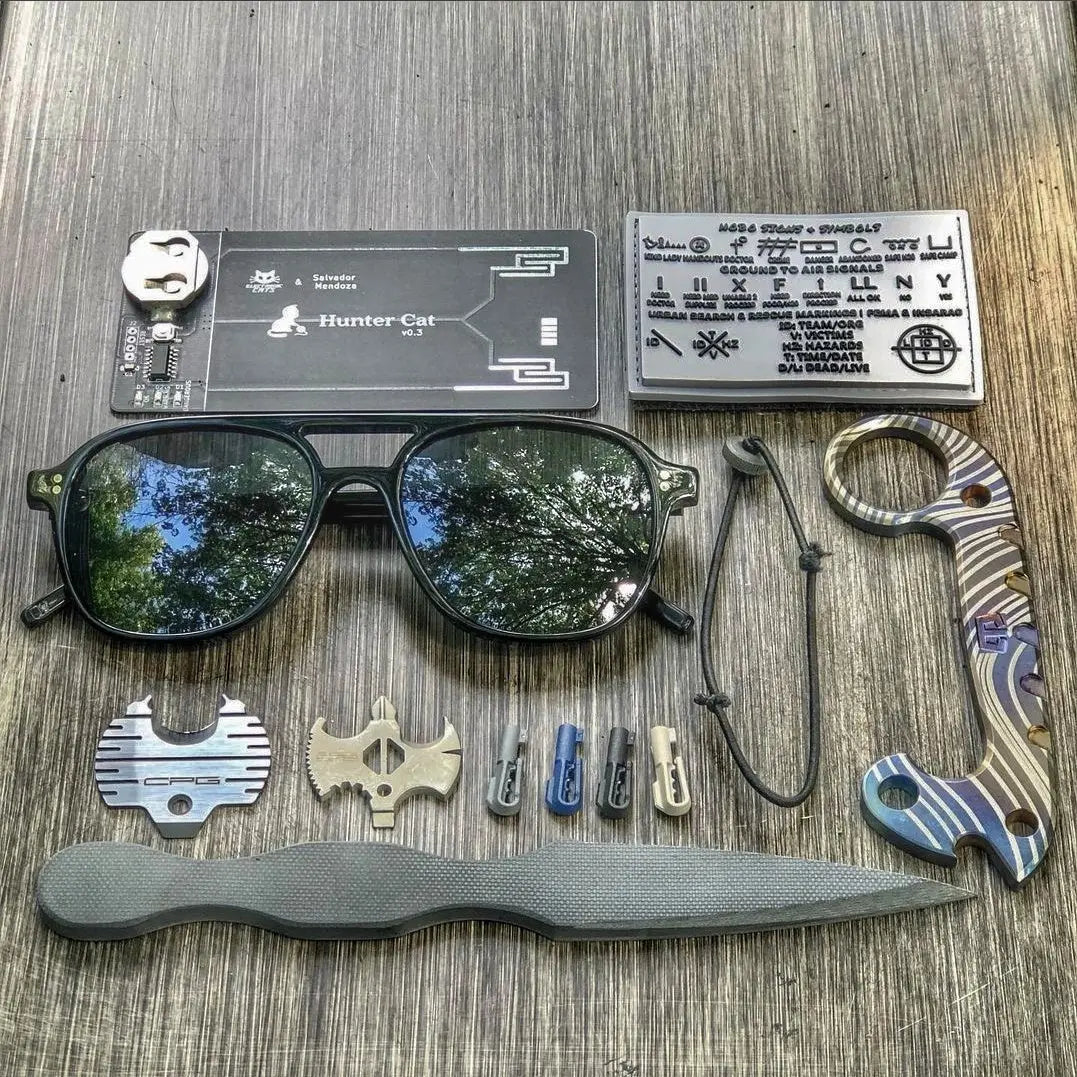 Storage Pocket Patch: Hobo Symbols, Ground to Air Signals, Search and Rescue Markings Superesse Straps LLC