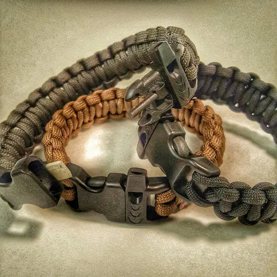 Scout Slimline: Minimalist's Paracord Bracelet for Survival Essentials - Fire, Cut, Shelter, Signal Superesse Straps LLC