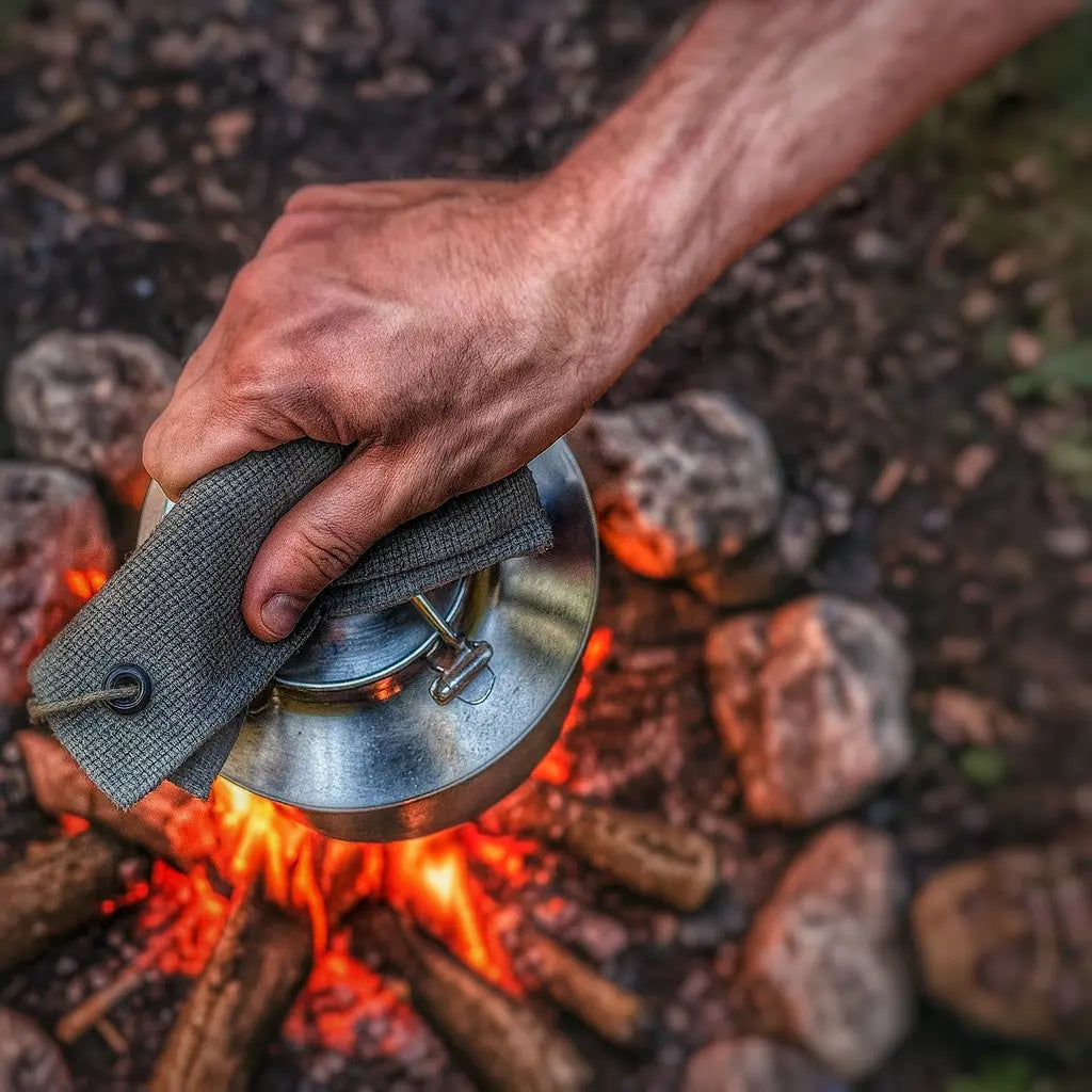 Camp Rag - Burn Proof Work Cloth built from Durable Kevlar Fabric w/ Lanyard Grommet. Superesse Straps LLC
