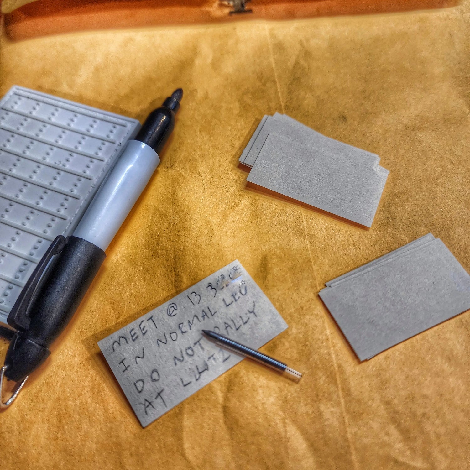 Note Patch Kit: Writable PVC surface for field notetaking with illuminated memo graph. Superesse Straps LLC