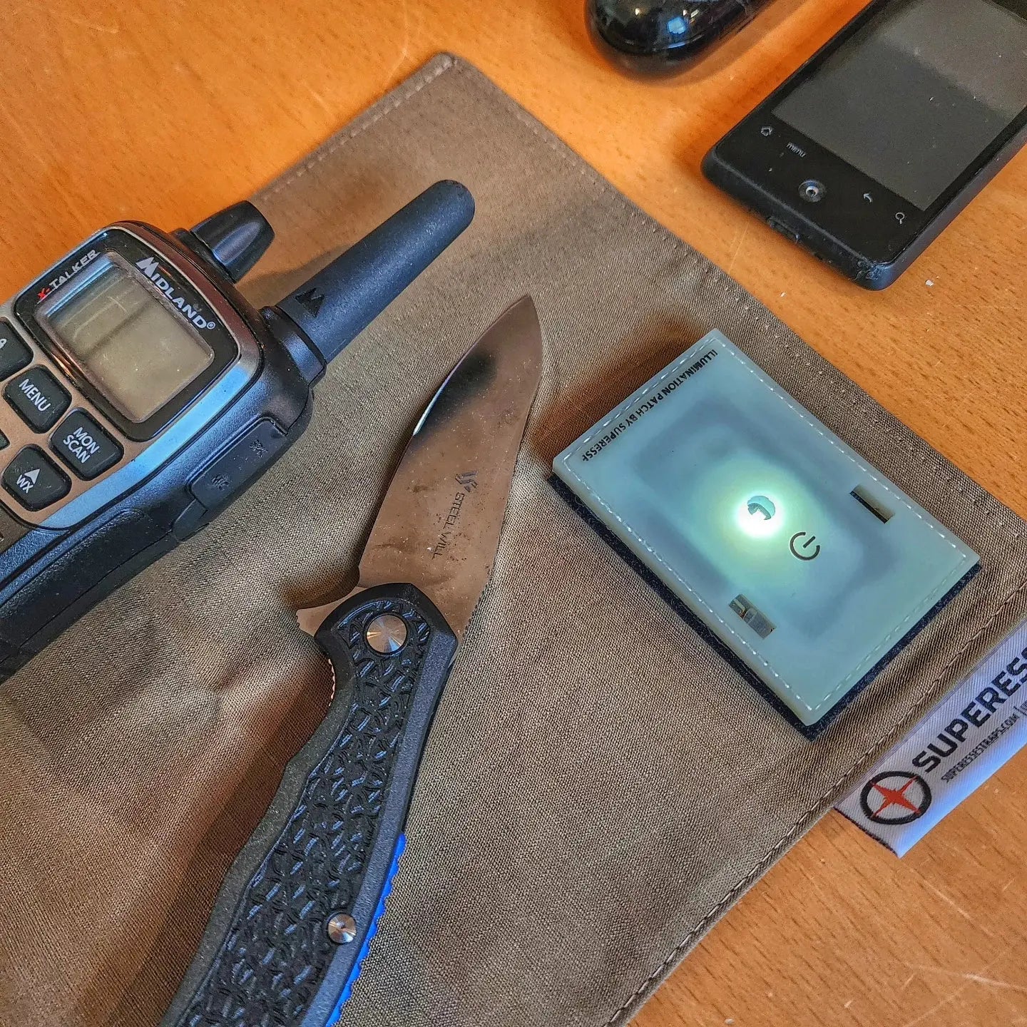 Illumination Patch Kit: Built-in Flashlight and Chemlight Morale Patch Superesse Straps LLC