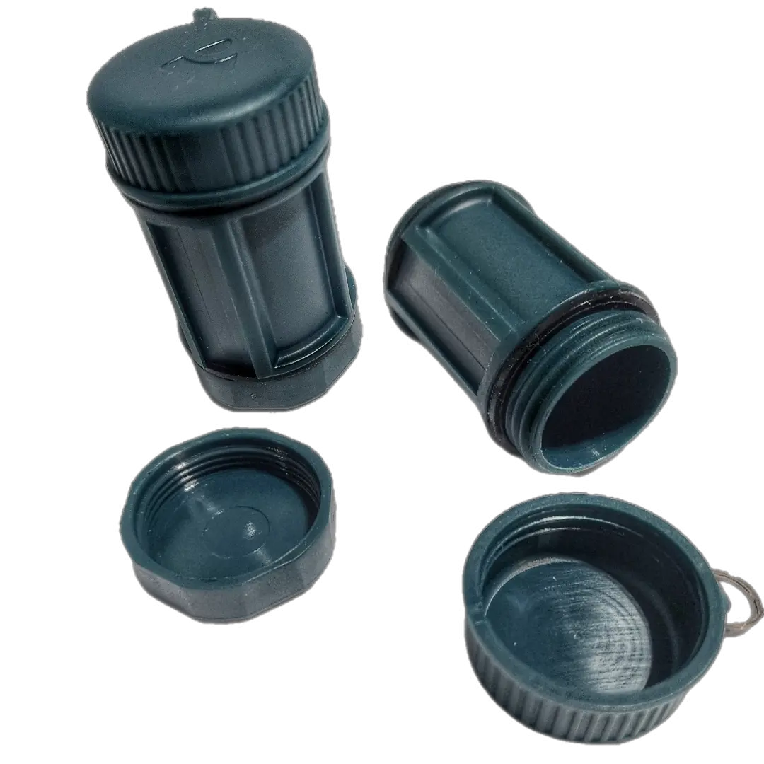 Drop Shell - Polymer Capsule filled with Survival, Escape, and First-Aid Supplies. Superesse Straps LLC
