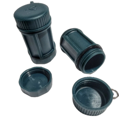 Drop Shell - Polymer Capsule filled with Survival, Escape, and First-Aid Supplies. Superesse Straps LLC
