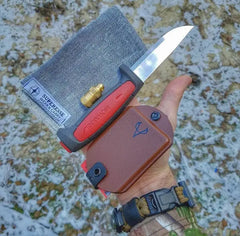 Saw Shemagh: Firestarter sewn button, built-in Kevlar Utility Saw, Fire Tinder border. Superesse Straps LLC