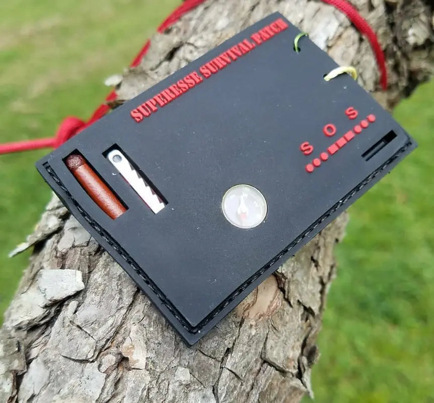 Superesse Survival Patch: Compartmentalized Micro EDC and Survival Kit Superesse Straps LLC