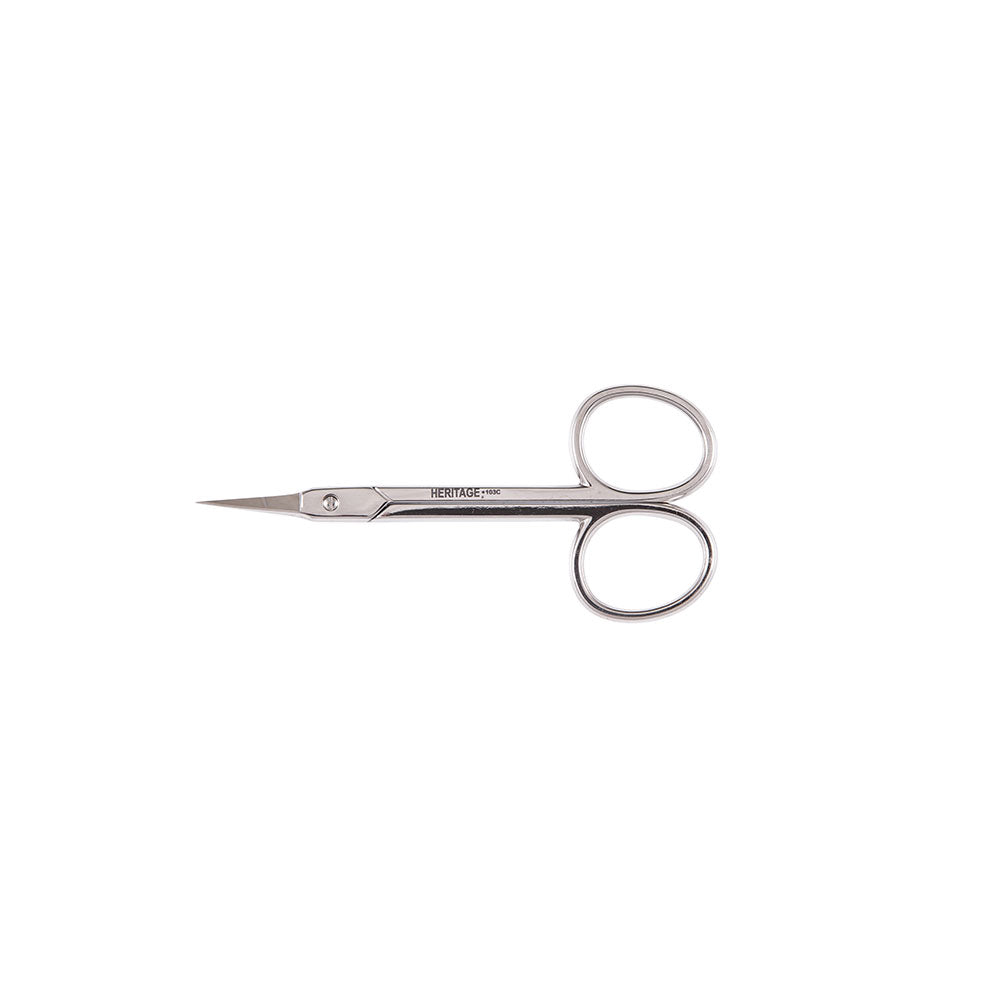 Klein Embroidery Scissor, Fine Point. Curved Blade