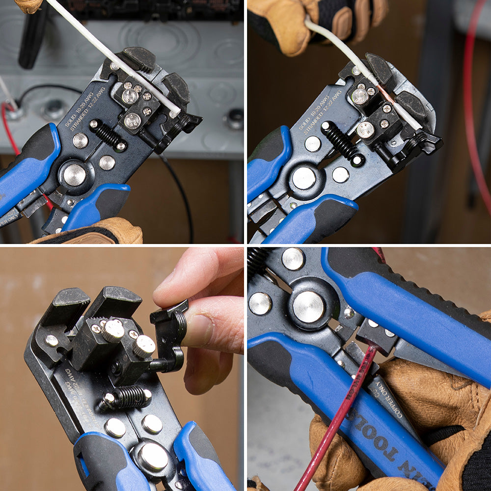 Klein Wire Stripper and Cutter, Self-Adjusting