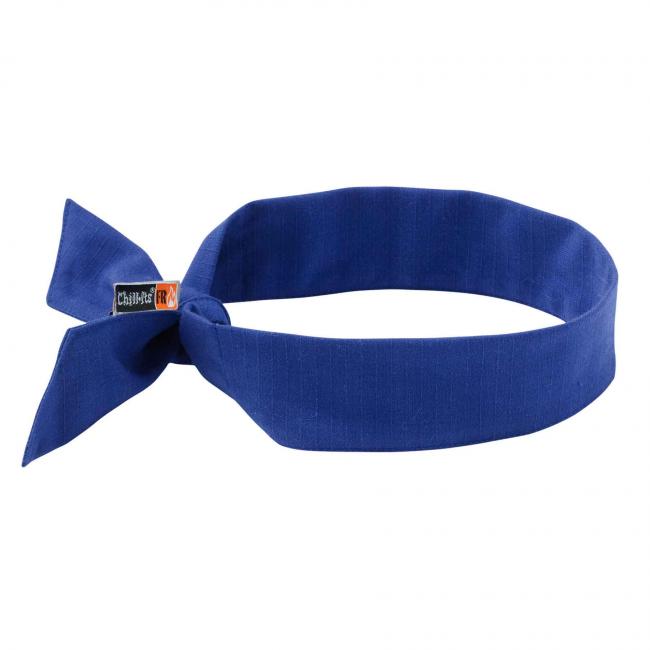 Ergodyne - Chill-Its 6700FR Evaporative FR Cooling Bandana - Tie (Blue)