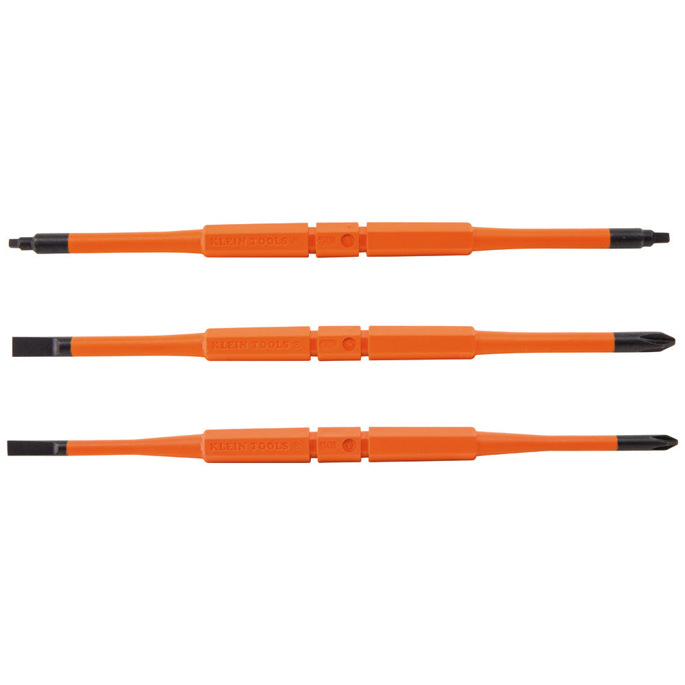 Klein Screwdriver Blades, Insulated Double-End, 3-Pack