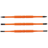 Klein Screwdriver Blades, Insulated Double-End, 3-Pack