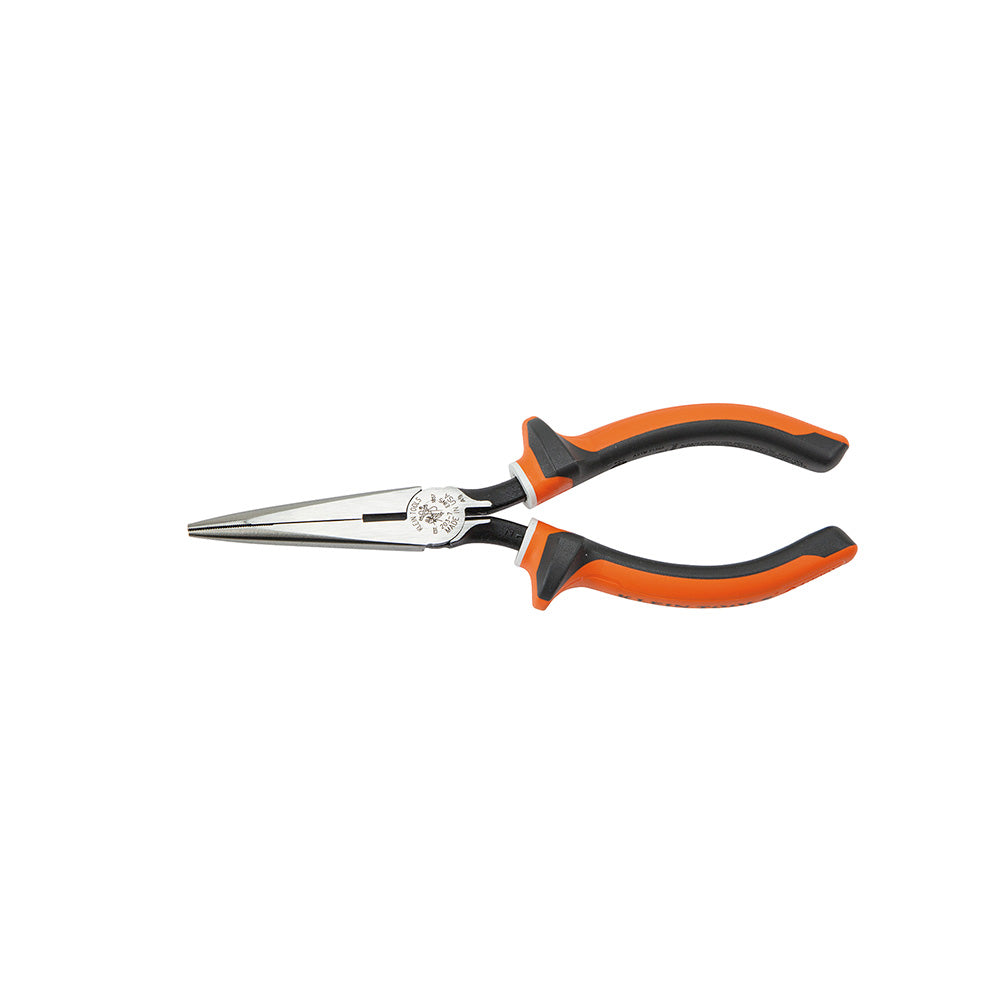 Klein Long Nose Side Cut Pliers, 7-Inch Slim Insulated