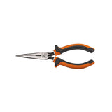 Klein Long Nose Side Cut Pliers, 7-Inch Slim Insulated