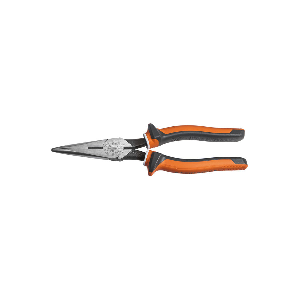 Klein Long Nose Side Cutter Pliers, 8-In Slim Insulated