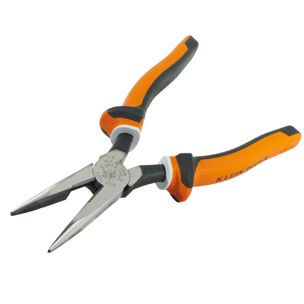 Klein Long Nose Side Cutter Pliers, 8-In Slim Insulated