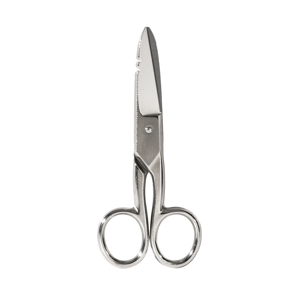 Klein Electrician's Scissors, Nickel Plated