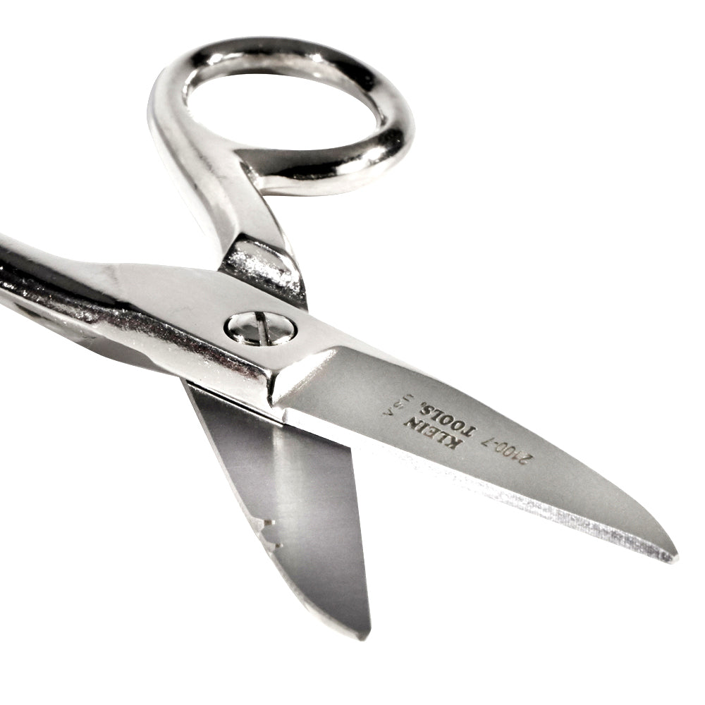 Klein Electrician's Scissors, Nickel Plated