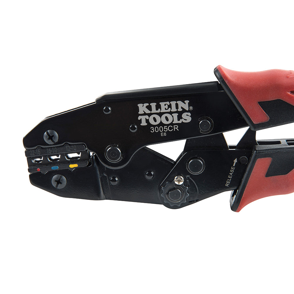 Klein Ratcheting Crimper, 10-22 AWG - Insulated Terminals