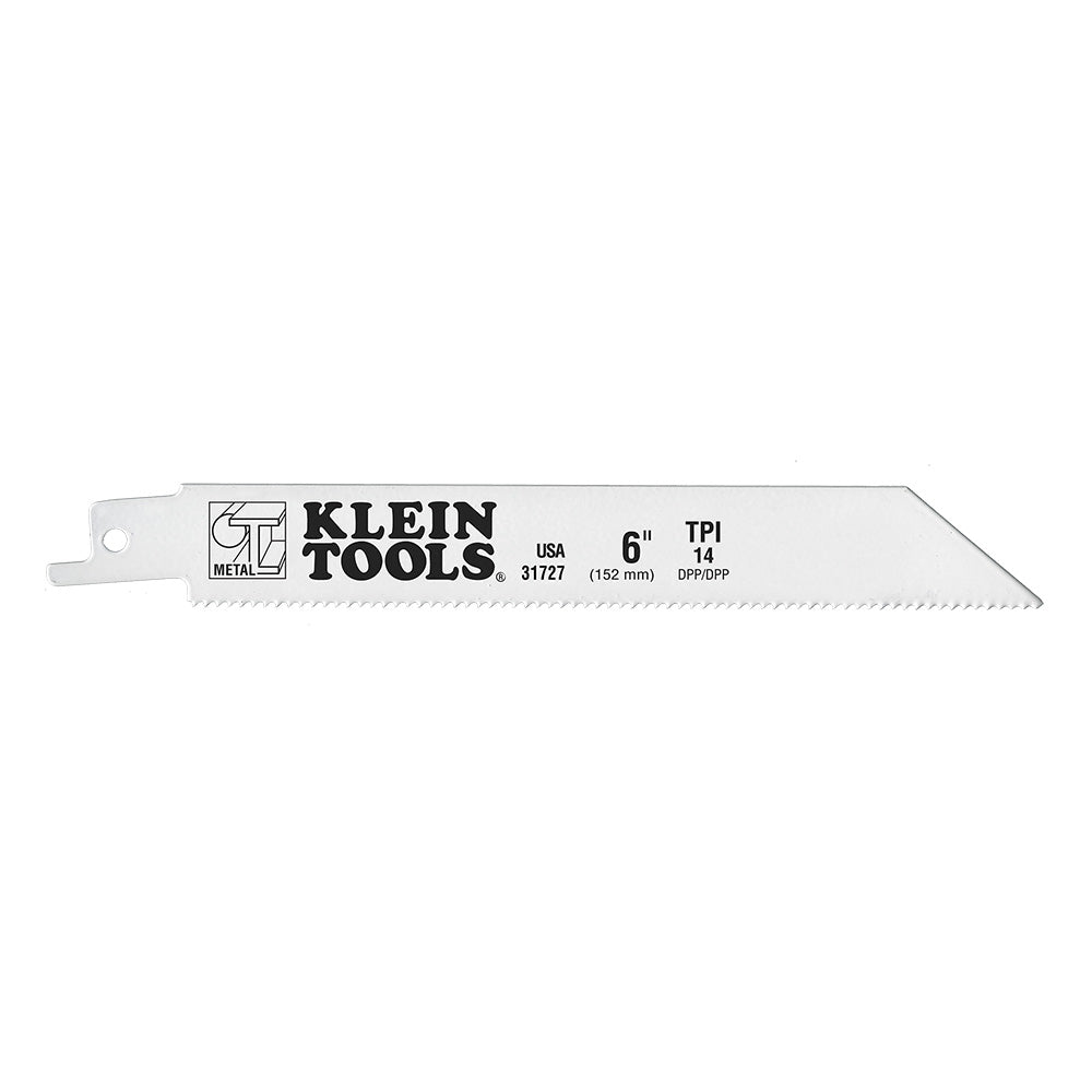 Klein Reciprocating Saw Blades, 14 TPI, 6-Inch, 5-Pack