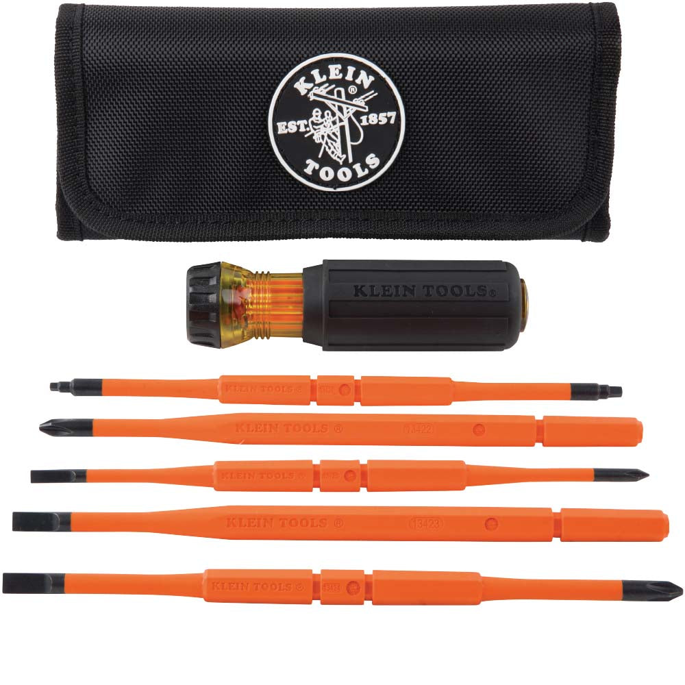 Klein 8-in-1 Insulated Interchangeable Screwdriver Set