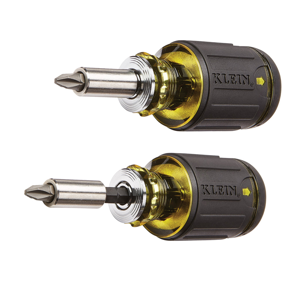 Klein 8-in-1 Multi-Bit Adjustable Length Stubby Screwdriver