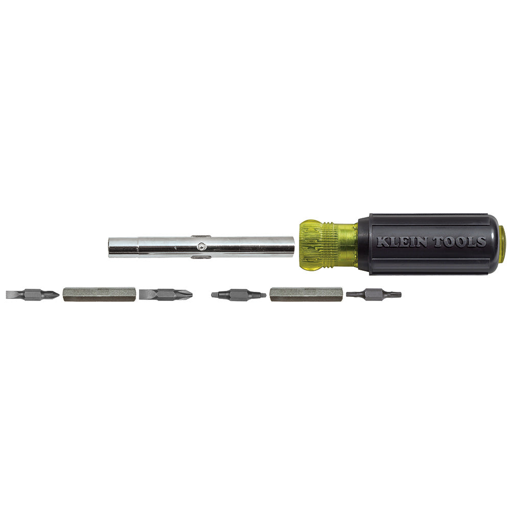 Klein Multi-Bit Screwdriver / Nut Driver, 11-in-1, Ph, Sl, Sq, TORX® Bits