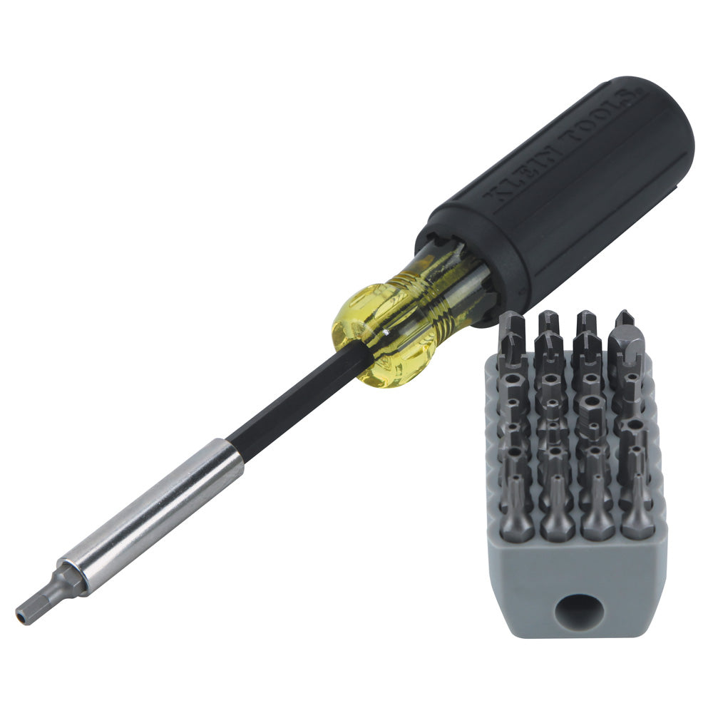 Klein Magnetic Screwdriver with 32 Tamperproof Bits