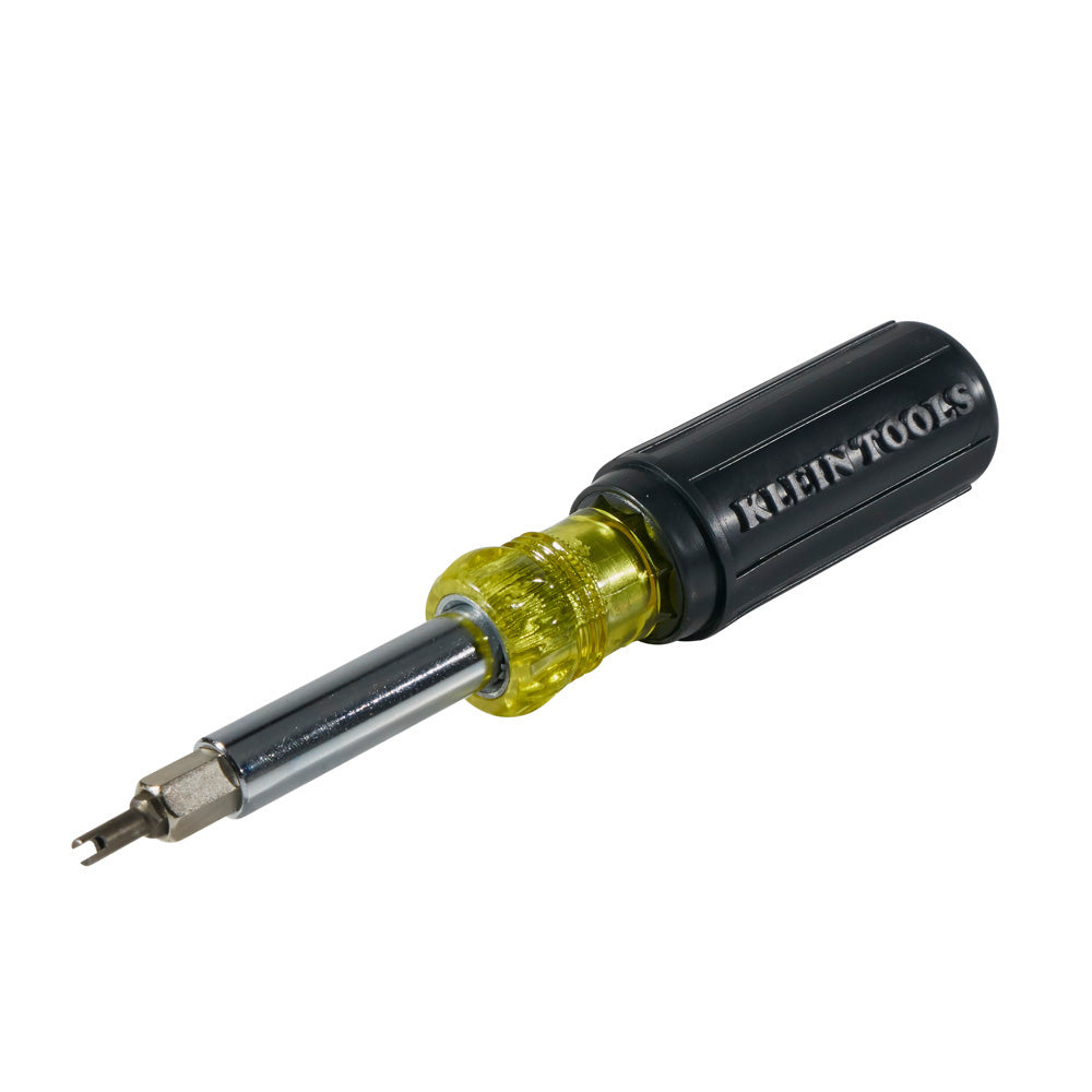 Klein Multi-Bit Screwdriver / Nut Driver, 11-in-1, Ph, Sl, Sq, Schrader Bits