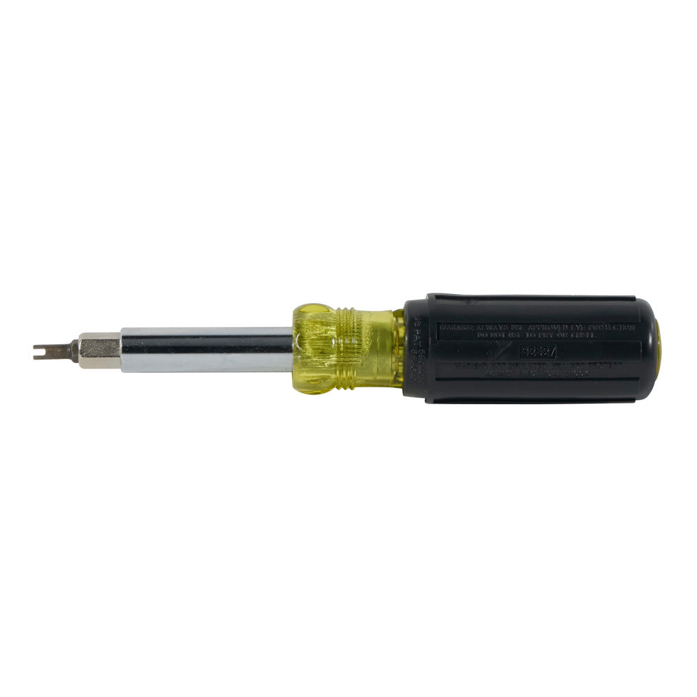 Klein Multi-Bit Screwdriver / Nut Driver, 11-in-1, Ph, Sl, Sq, Schrader Bits