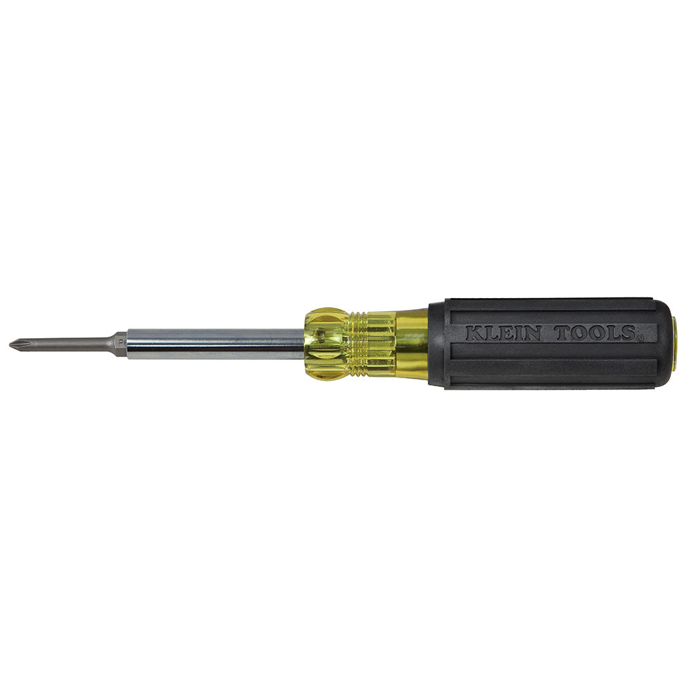 Klein Multi-Bit Screwdriver / Nut Driver, 6-in-1, Extended Reach, Ph, Sl