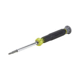 Klein Multi-Bit Electronics Screwdriver, 4-in-1, Phillips, Slotted Bits