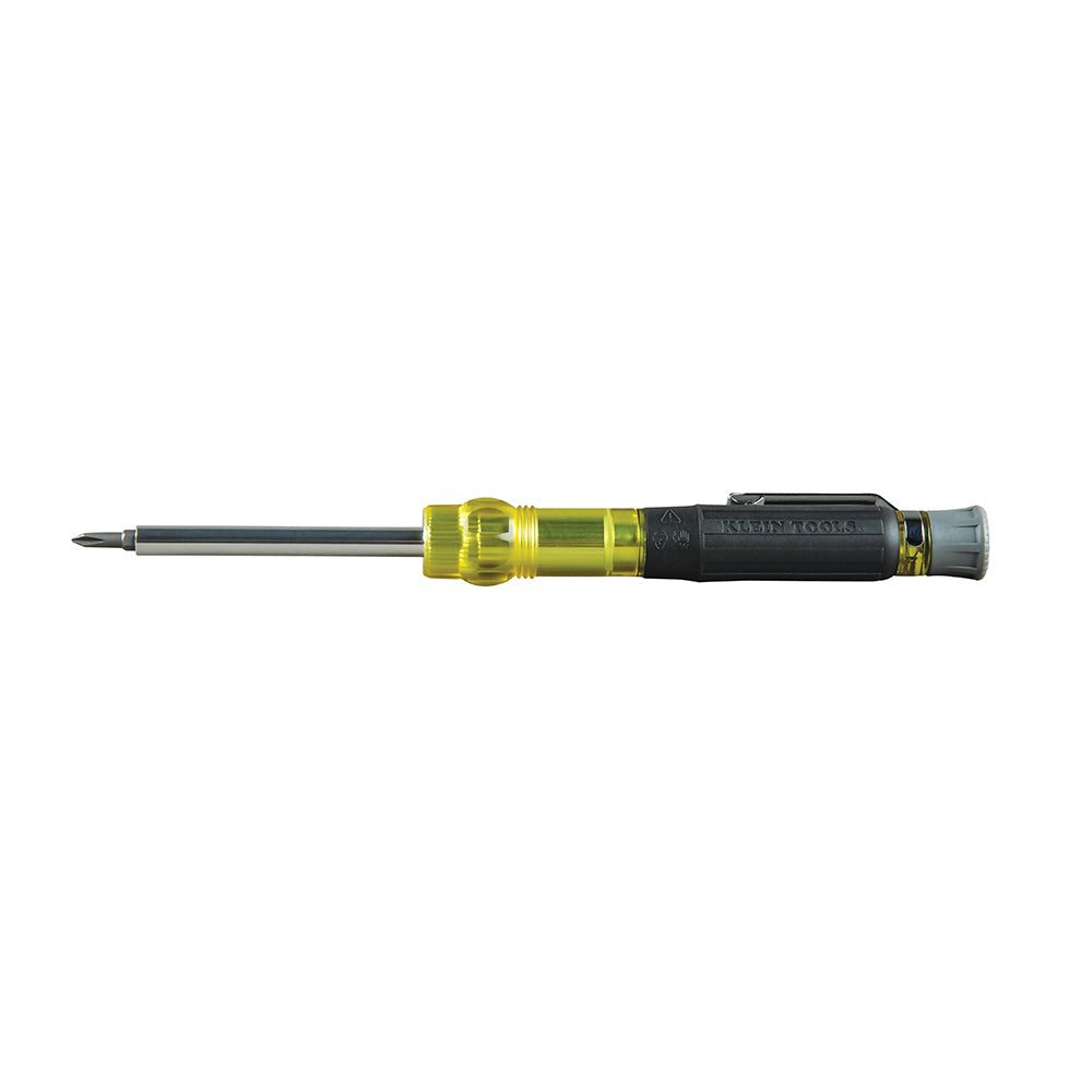 Klein HVAC Pocket Screwdriver, 3-in-1, Phillips, Slotted, Schrader Bits