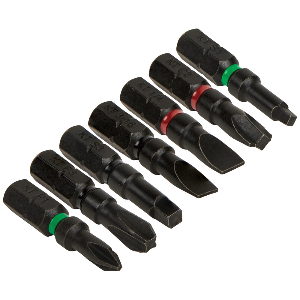 Klein Pro Impact Power Bits, Assorted 7-Pack