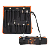 Klein 1000V Insulated Utility Tool Kit in Roll Up Pouch, 13 Piece