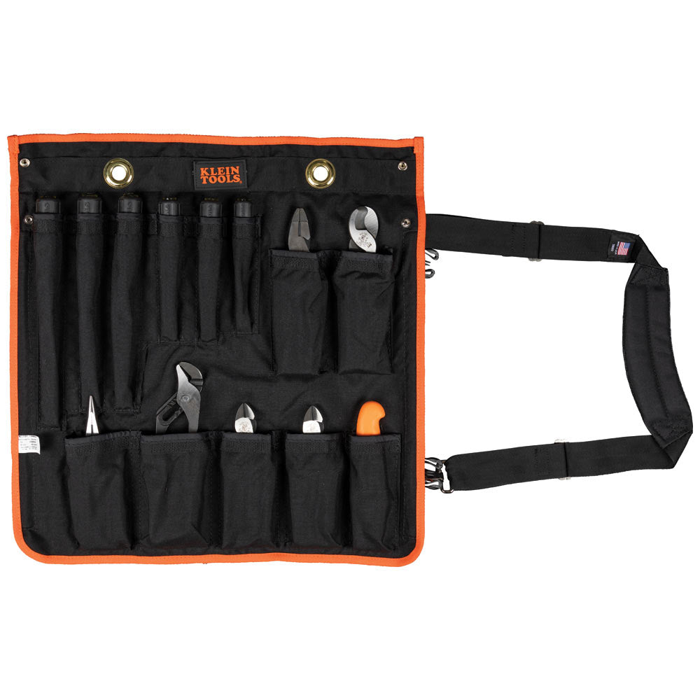 Klein 1000V Insulated Utility Tool Kit in Roll Up Pouch, 13 Piece