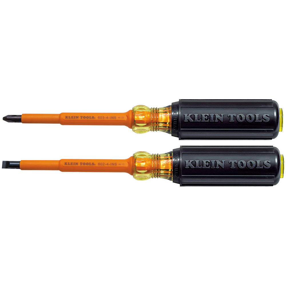 Klein Screwdriver Set, 1000V Insulated Slotted and Phillips, 2-Piece